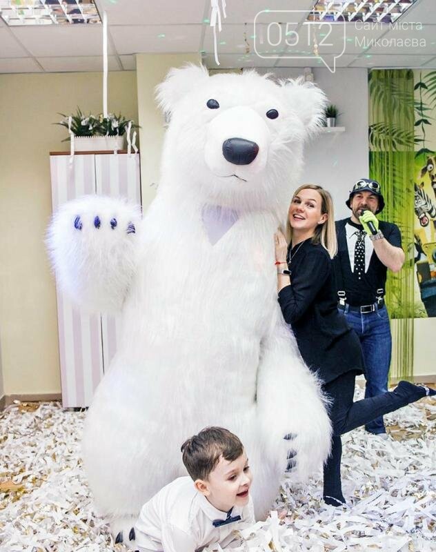 Надувной костюм "Белый Мишка Тедди" от производителя.